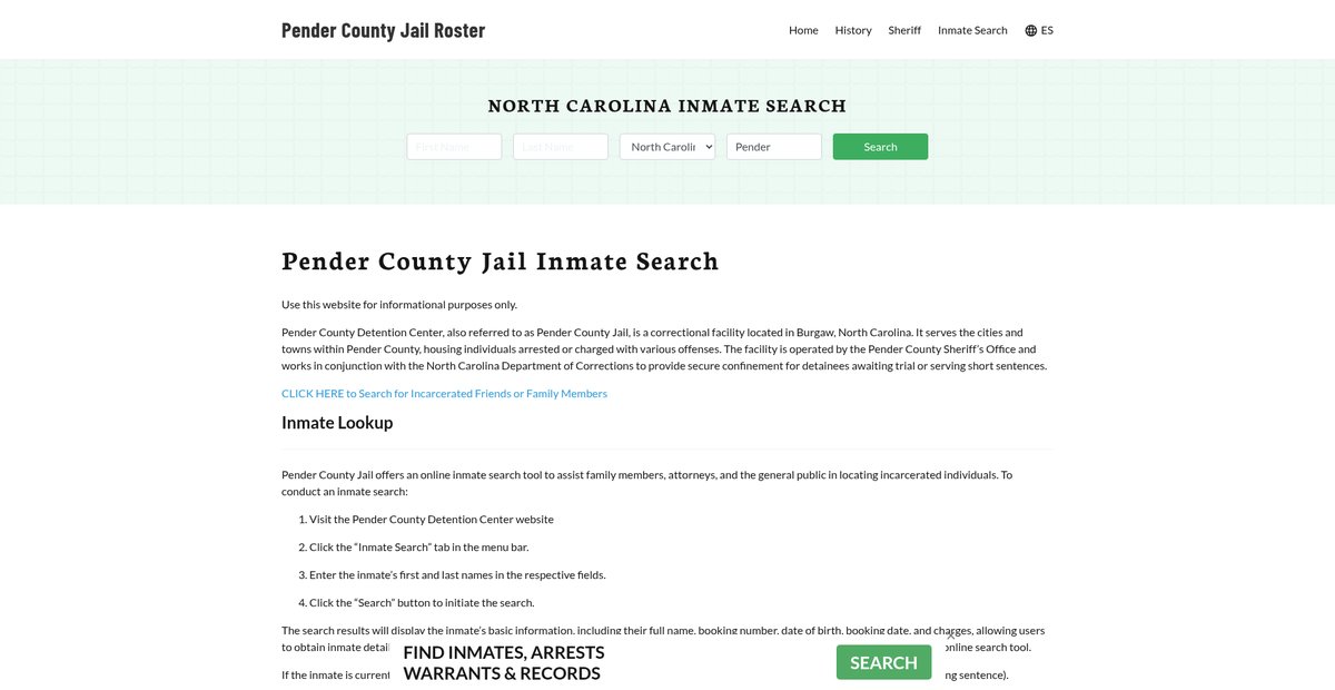 Preview of pendercountyjail.org
