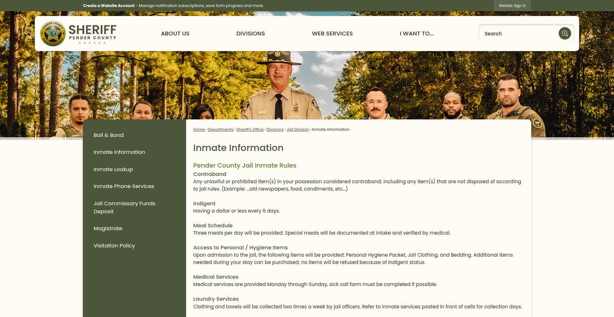 Preview of pendersheriff.com