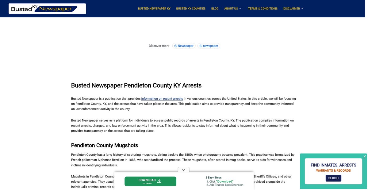 Preview of bustednewspaper-ky.com