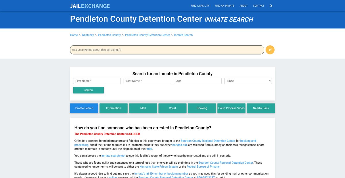 Preview of jailexchange.com