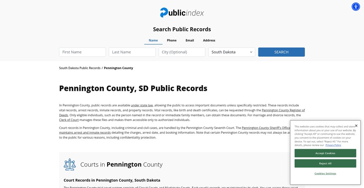 Preview of southdakota.thepublicindex.org