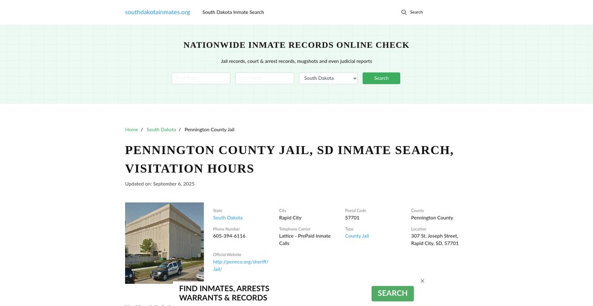 Preview of southdakotainmates.org