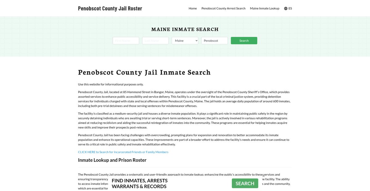 Preview of penobscotcountyjail.org