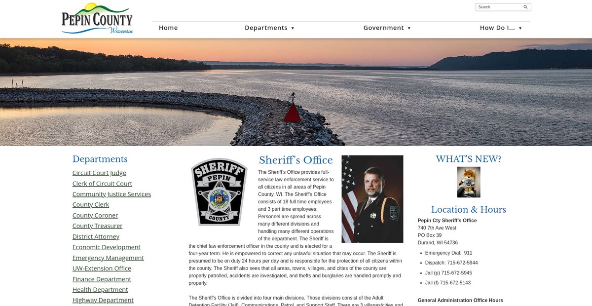 Preview of co.pepin.wi.us