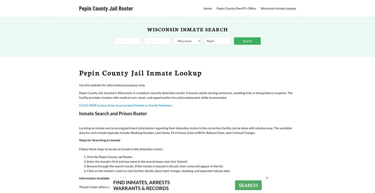 Preview of pepincountyjail.org