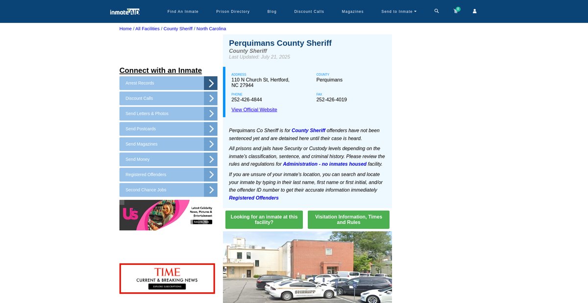 Preview of inmateaid.com