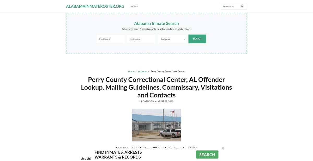 Preview of alabamainmateroster.org