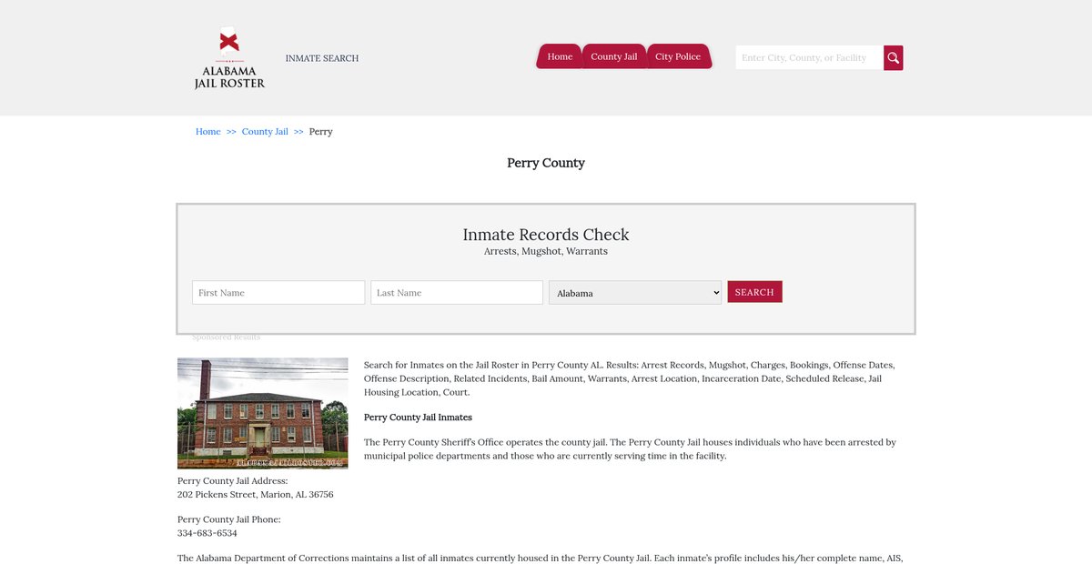 Preview of alabamajailroster.com