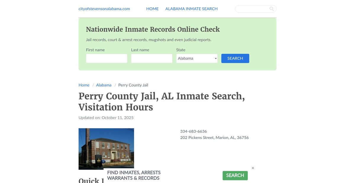 Preview of cityofstevensonalabama.com