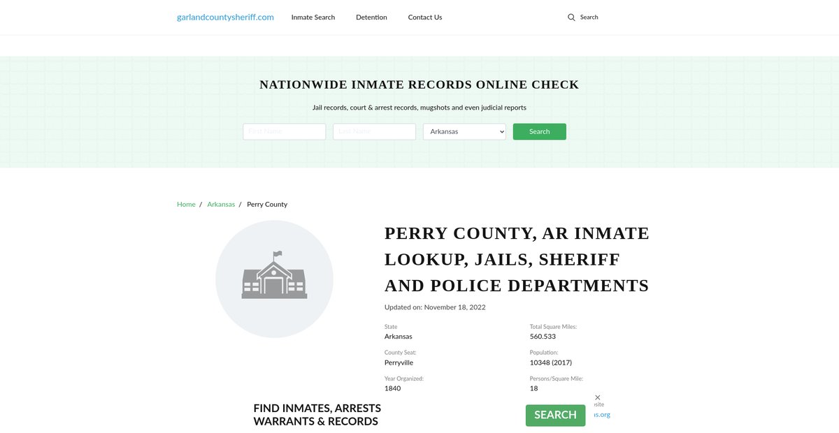 Preview of garlandcountysheriff.com