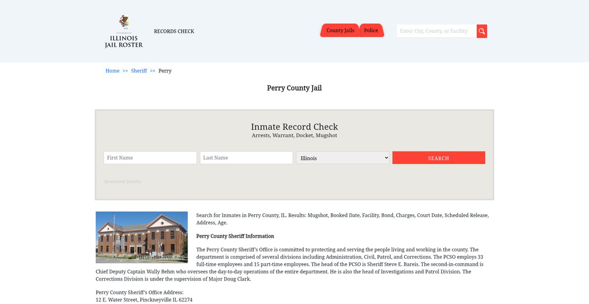 Preview of illinoisjailroster.com