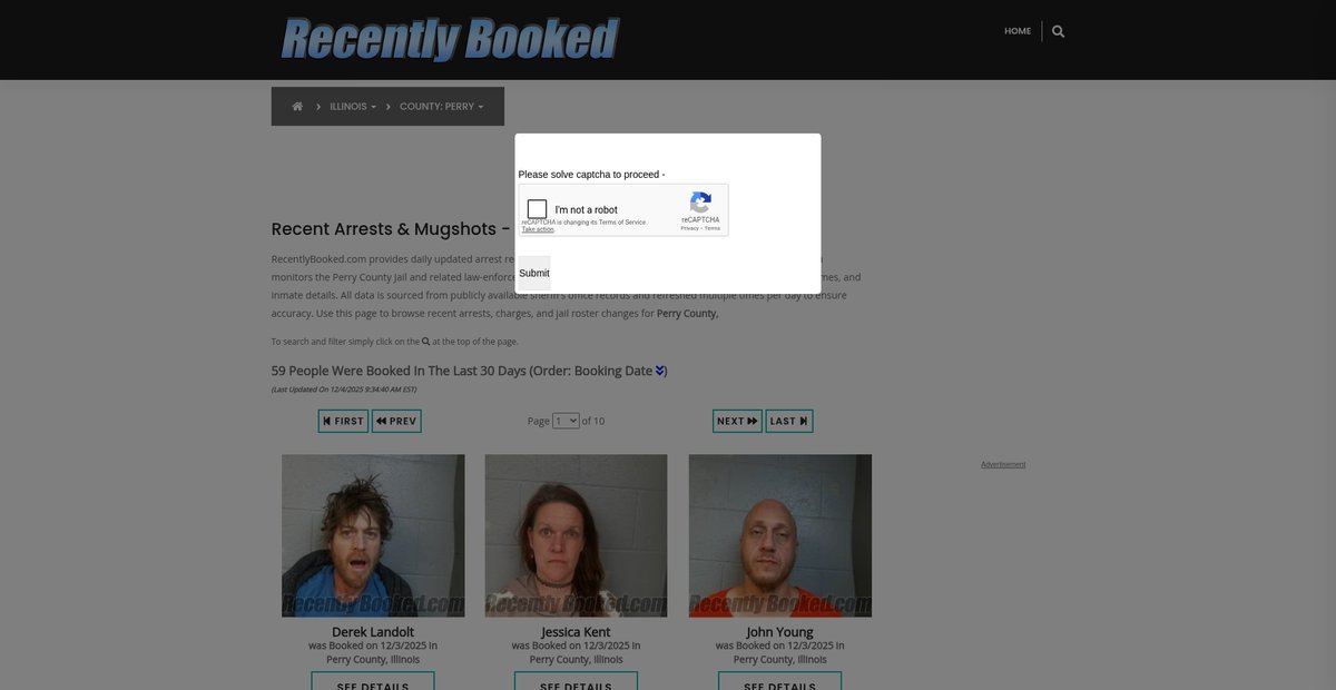 Preview of recentlybooked.com