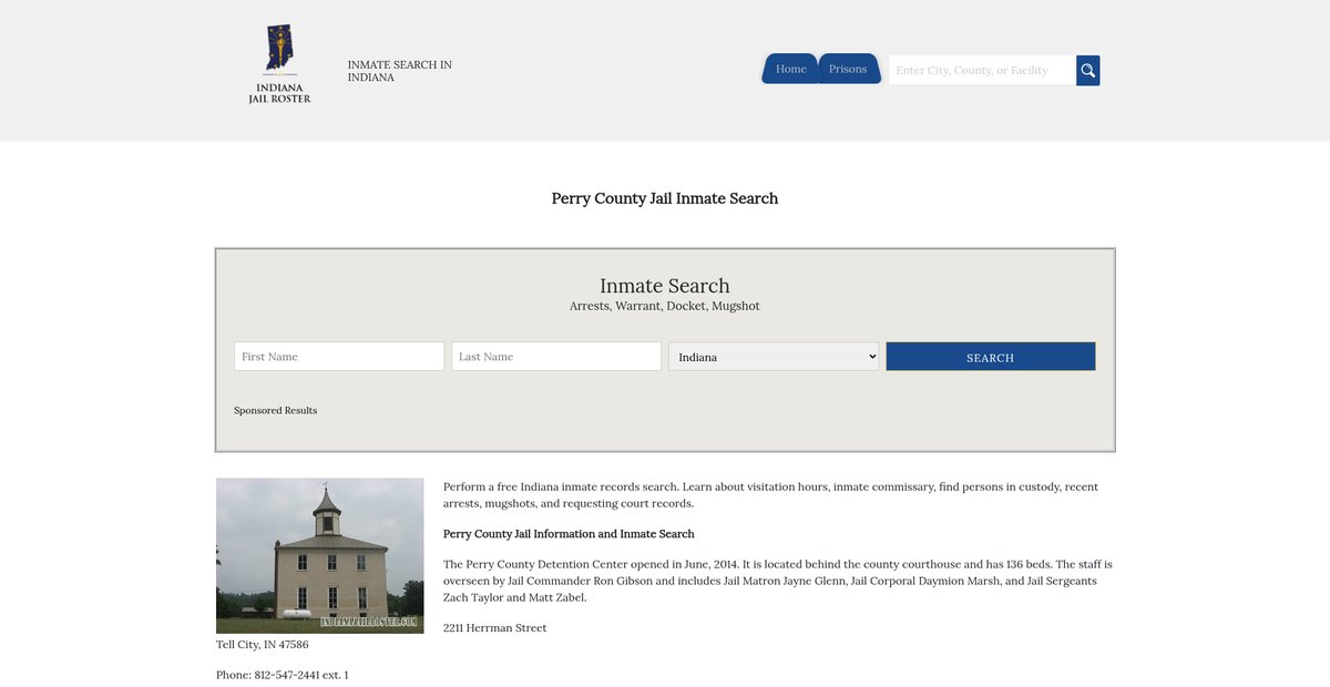 Preview of indianajailroster.com