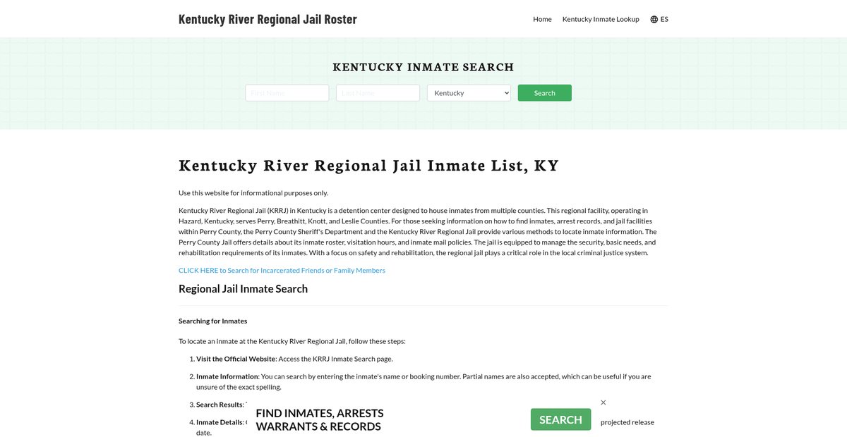 Preview of kentuckyriverregionaljail.org