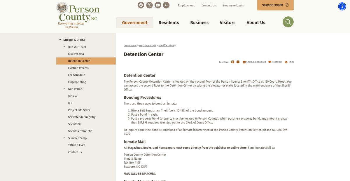 Preview of personcountync.gov