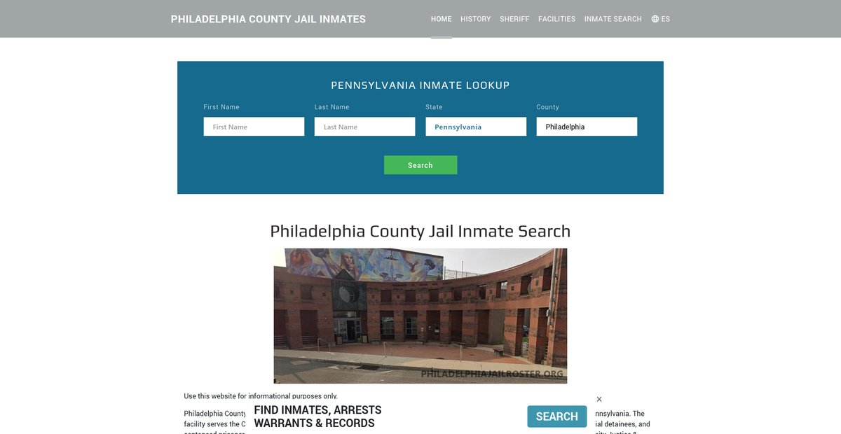 Preview of philadelphiajailroster.org