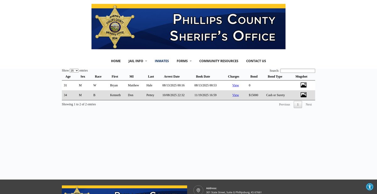Preview of phillipscosheriff.com