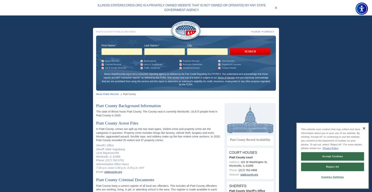 Preview of illinois.staterecords.org