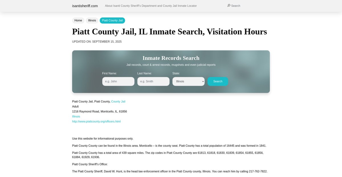 Preview of isantisheriff.com