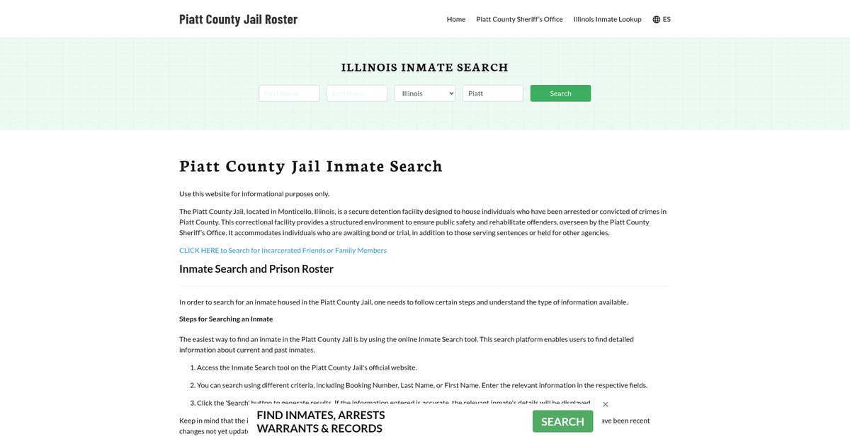 Preview of piattcountyjail.org