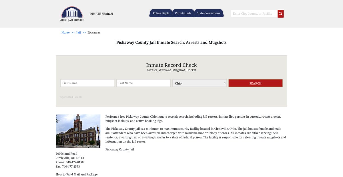 Preview of ohiojailroster.com