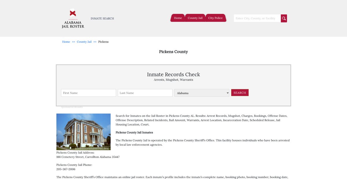 Preview of alabamajailroster.com