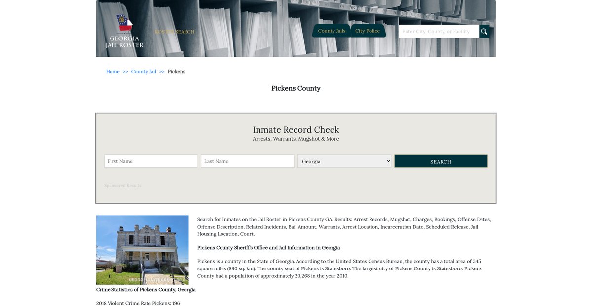 Preview of georgiajailroster.com