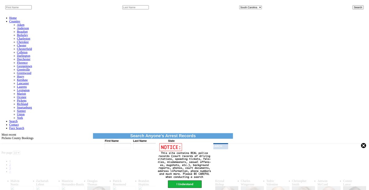 Preview of southcarolina.arrests.org