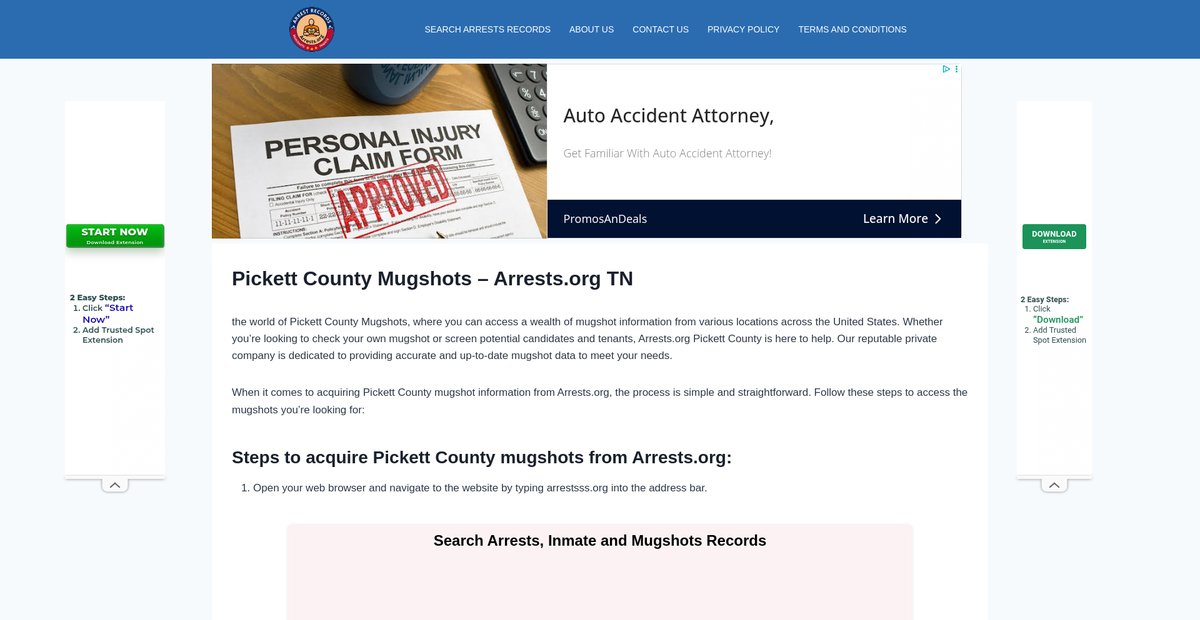 Preview of pickett-mugshots.arrests-org.com