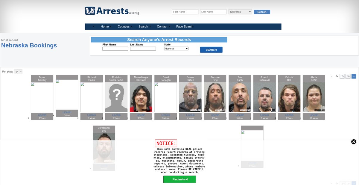 Preview of nebraska.arrests.org
