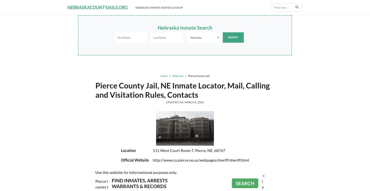 Preview of nebraskacountyjails.org