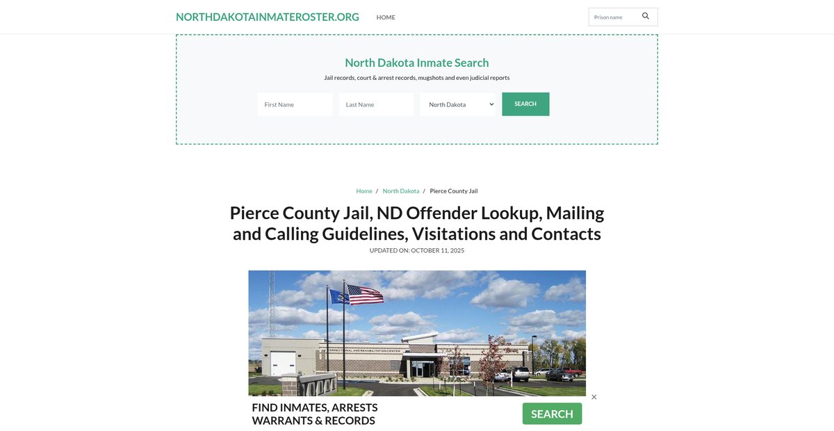 Preview of northdakotainmateroster.org