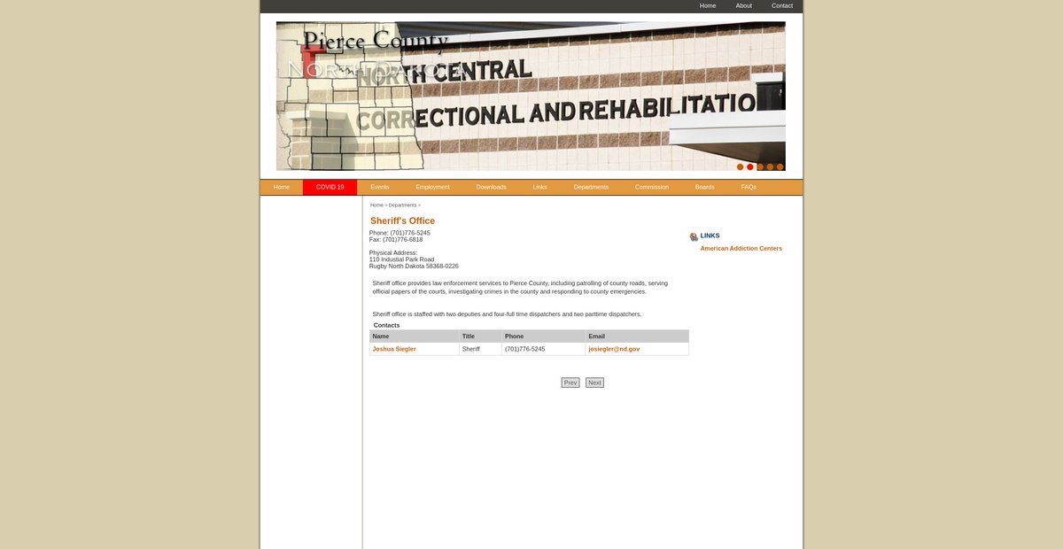 Preview of piercecountynd.gov