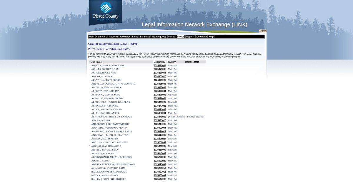 Preview of linxonline.co.pierce.wa.us