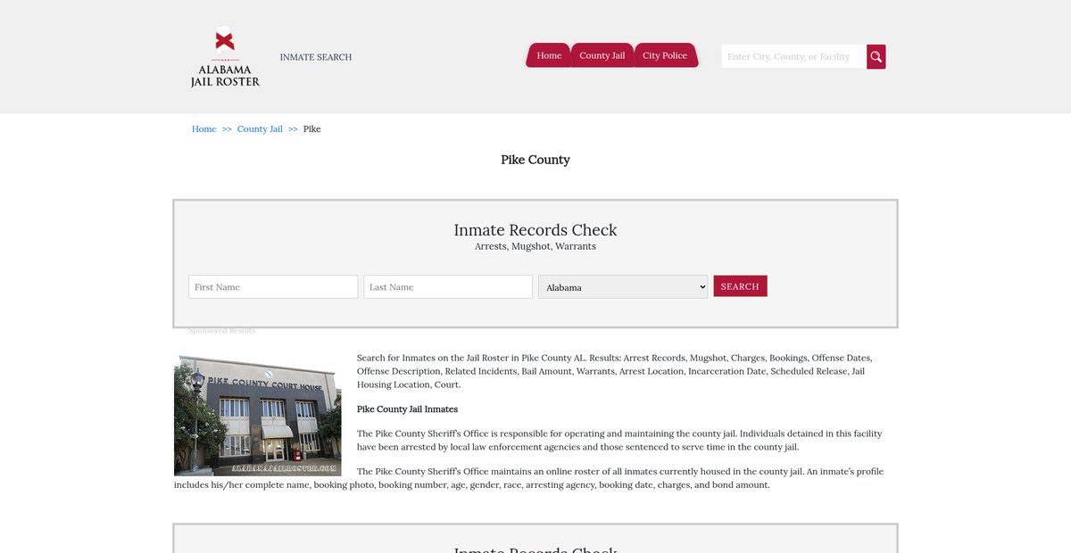 Preview of alabamajailroster.com
