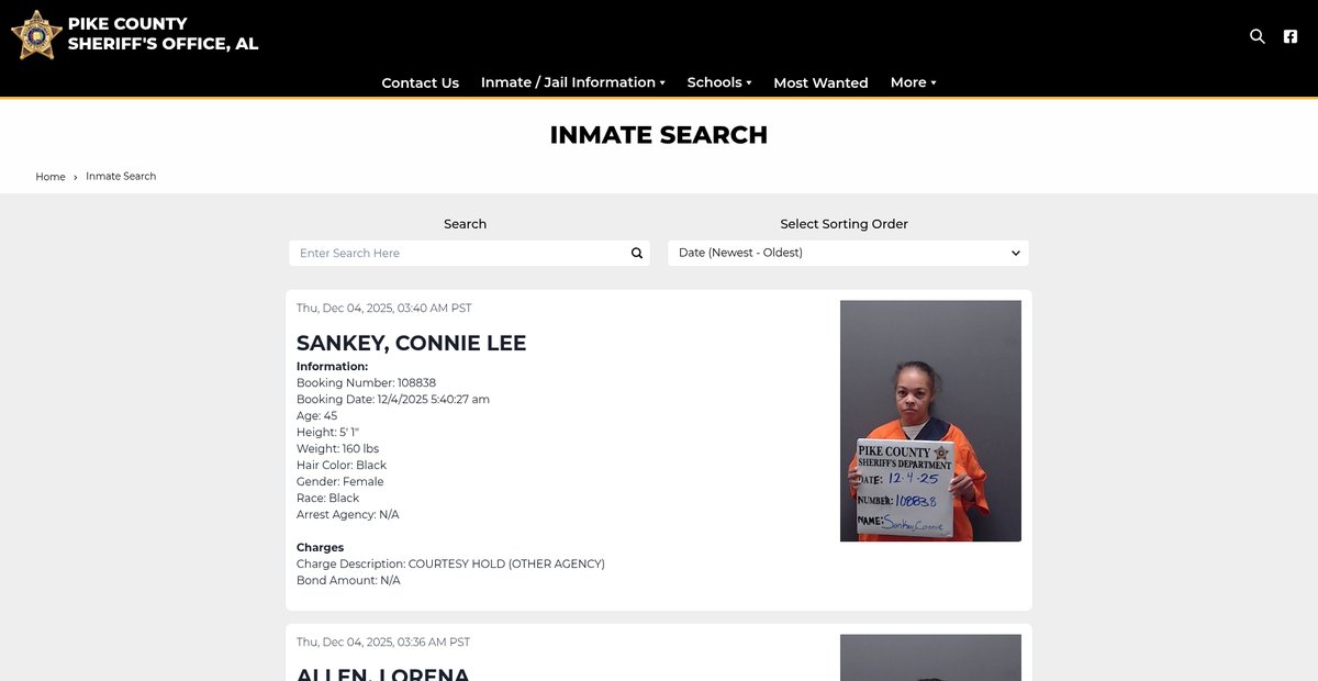 Preview of pikecountyalsheriff.com