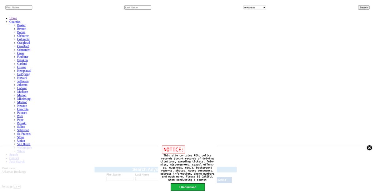 Preview of arkansas.arrests.org