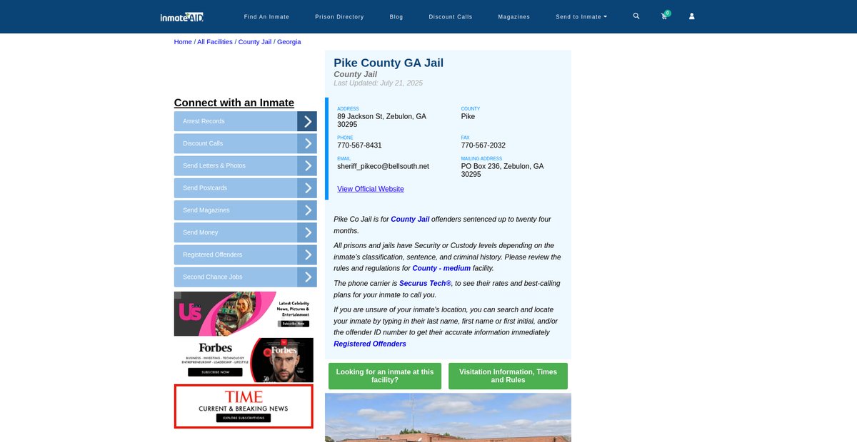 Preview of inmateaid.com