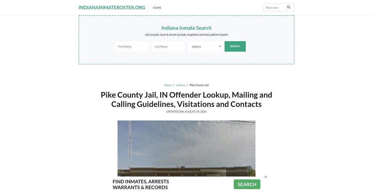 Preview of indianainmateroster.org