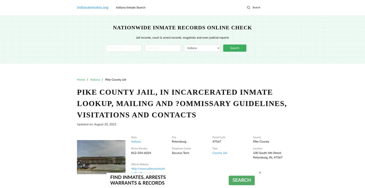 Preview of indianainmates.org