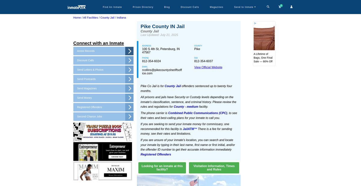 Preview of inmateaid.com