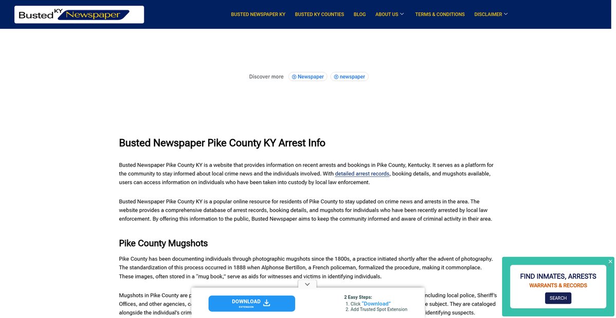 Preview of bustednewspaper-ky.com