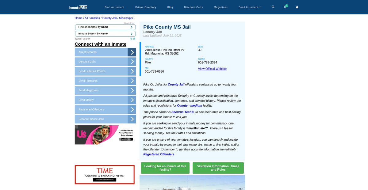 Preview of inmateaid.com