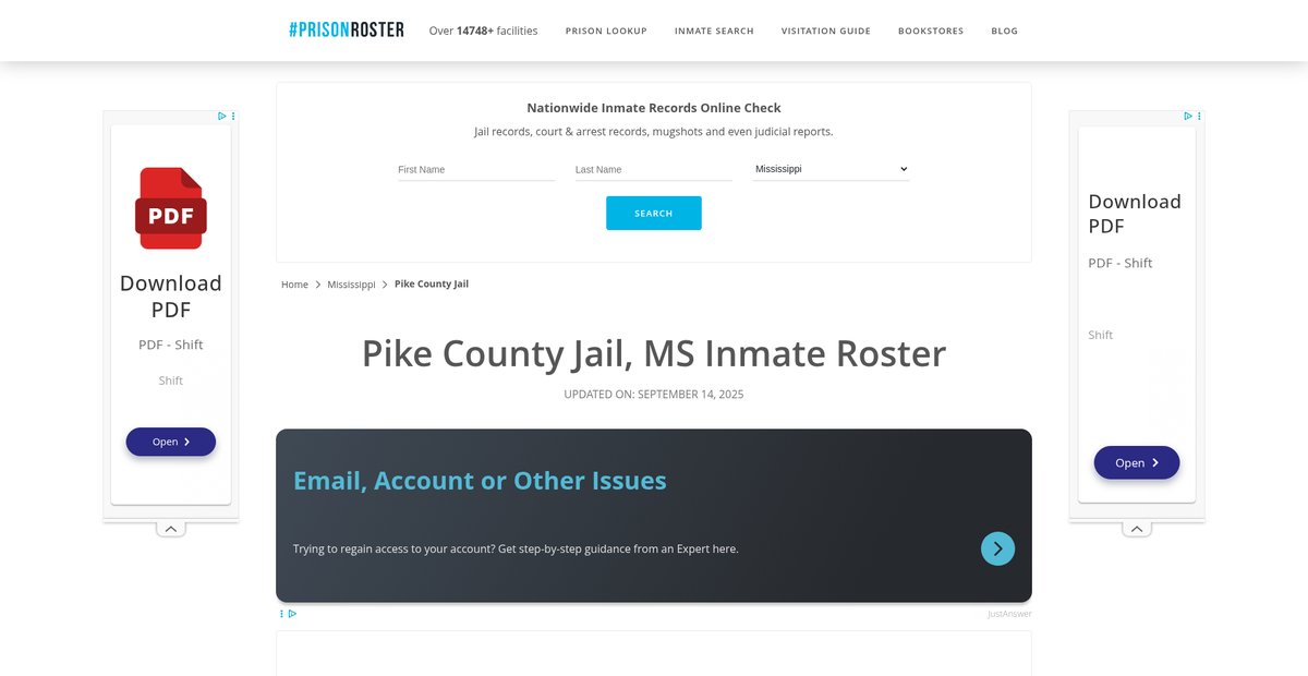 Preview of prisonroster.com