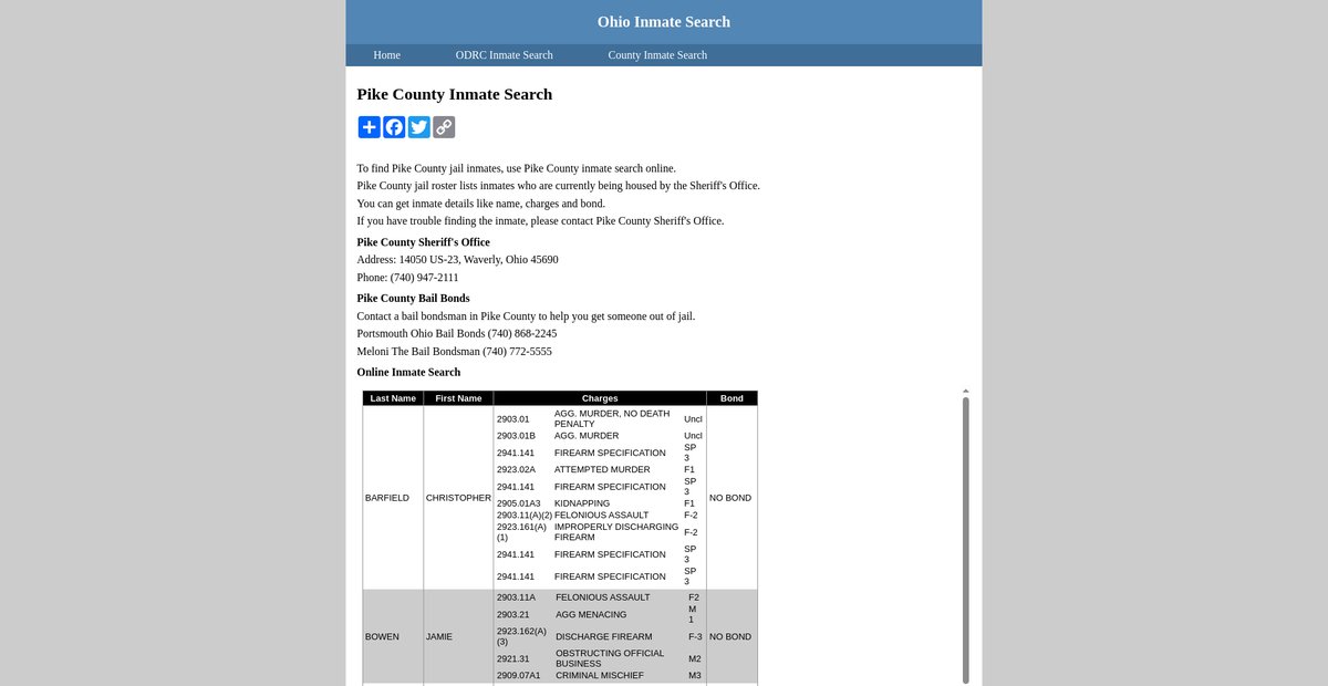 Preview of inmatesearchohio.org