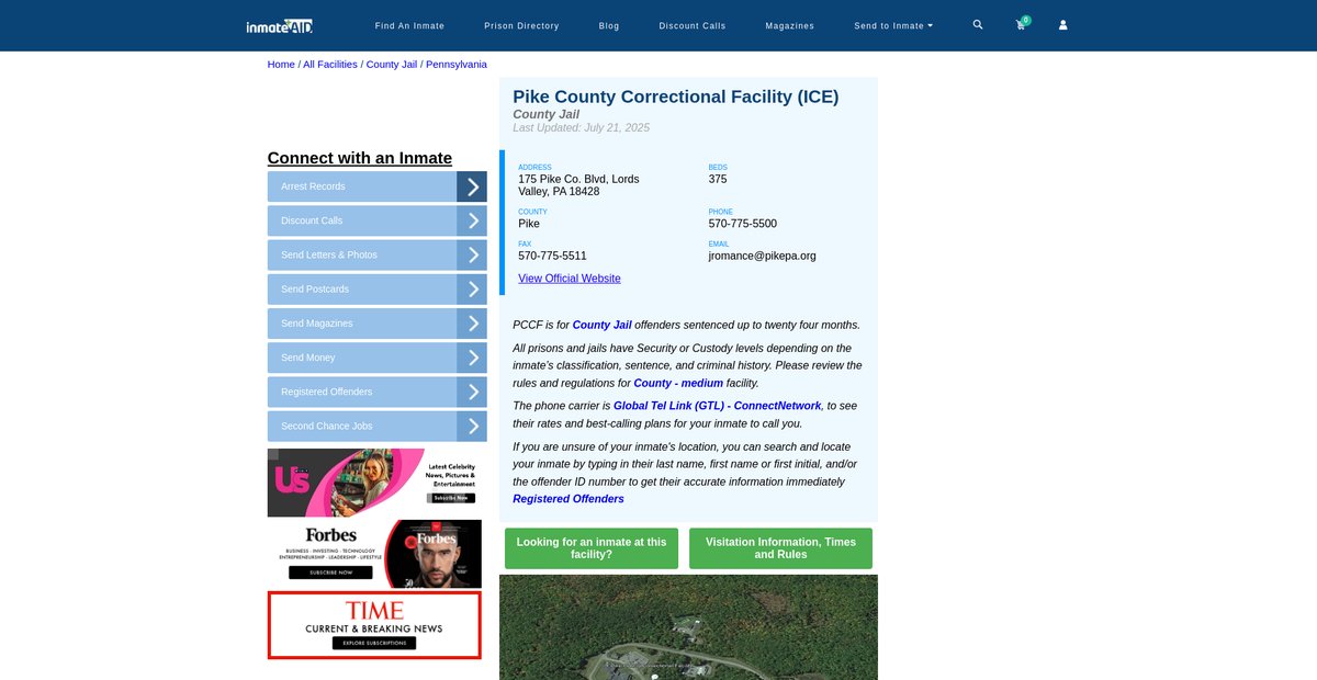 Preview of inmateaid.com