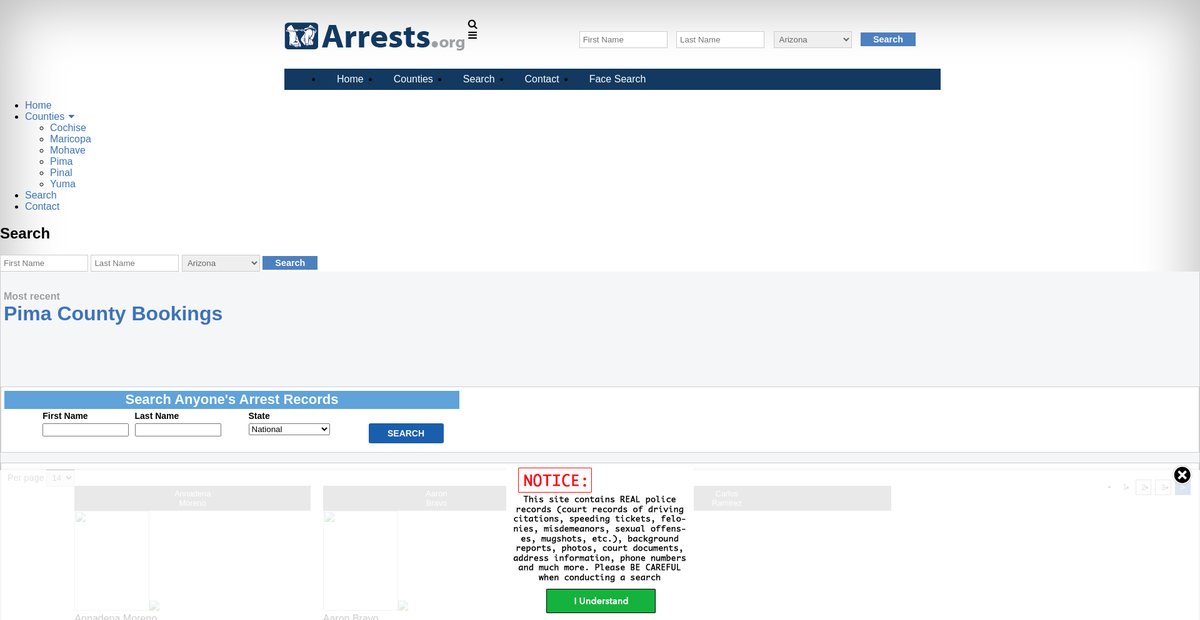 Preview of arizona.arrests.org