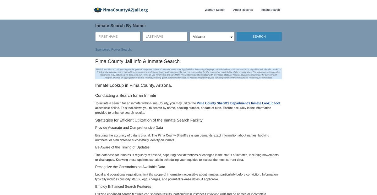 Preview of pimacountyazjail.org
