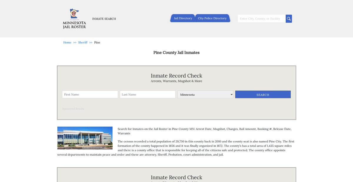 Preview of minnesotajailroster.com