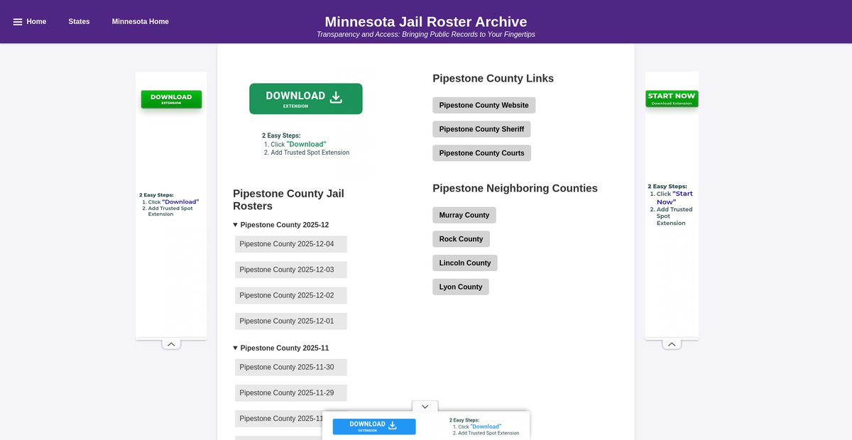 Preview of jailrosters.org